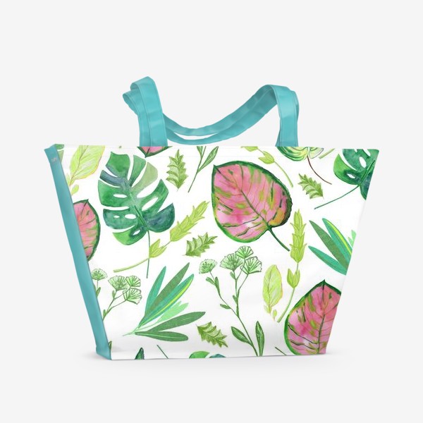Пляжная сумка «листья и травы»