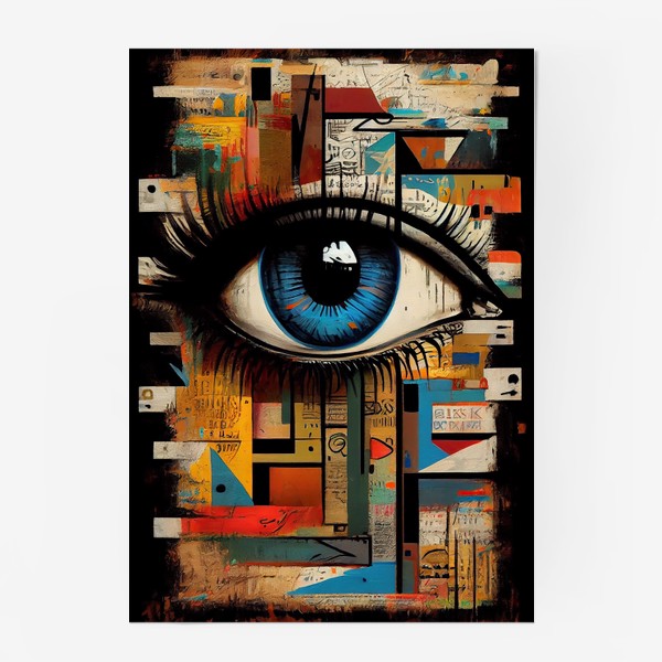 Постер «Абстрактный Глаз. Ретро стиль.»