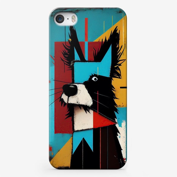 Чехол iPhone «Абстрактная Собака. Домашние животные. Живопись.»