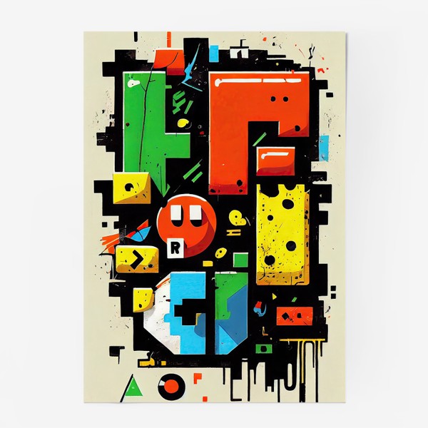 Постер «Граффити. Игровая Абстракция.»