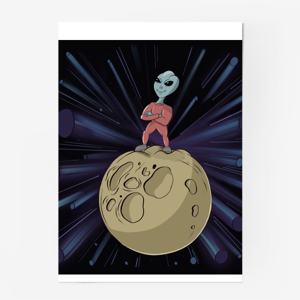 Постер «Инопланетянин на луне»