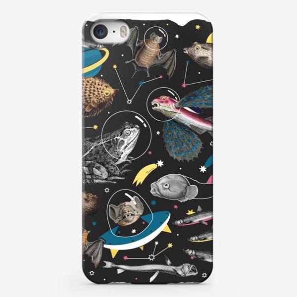 Чехол iPhone «Космические звери - животные в космосе»