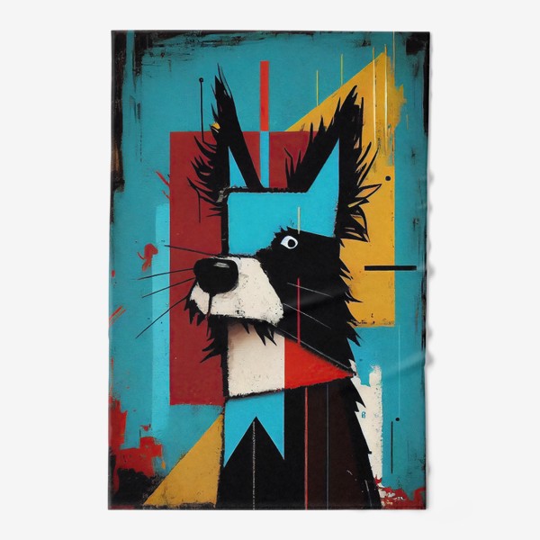 Полотенце &laquo;Абстрактная Собака. Домашние животные. Живопись.&raquo;