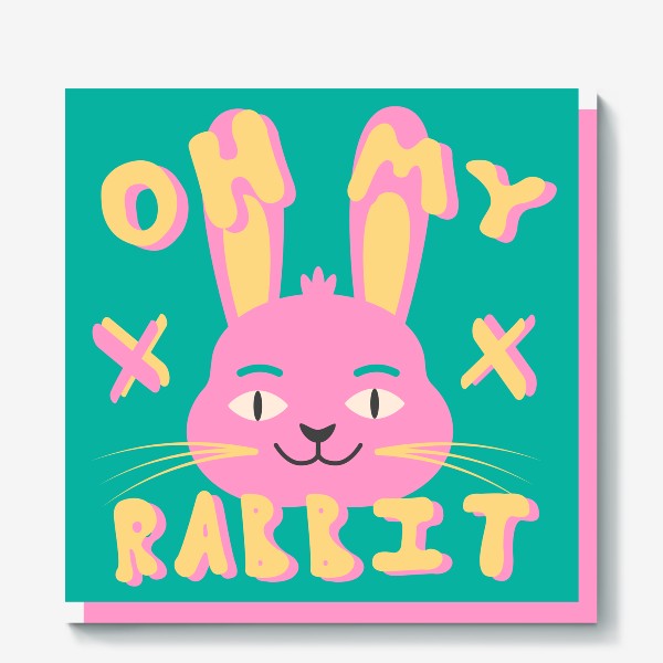 Холст «Oh my rabbit»