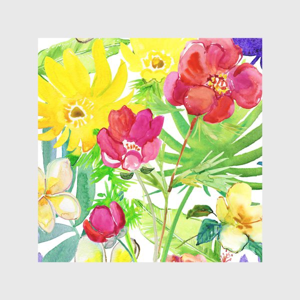 Скатерть «разноцветные цветы »