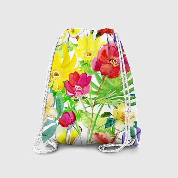 Рюкзак «разноцветные цветы »