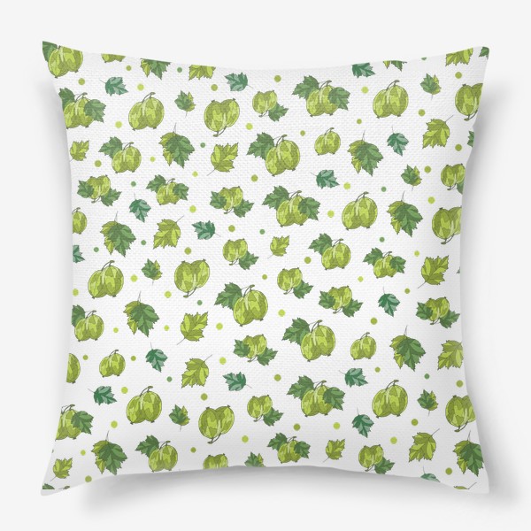 Подушка «Зеленые ягоды»