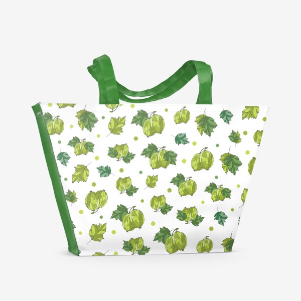 Пляжная сумка «Зеленые ягоды»