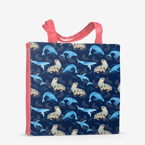 Сумка-шоппер «морские животные»
