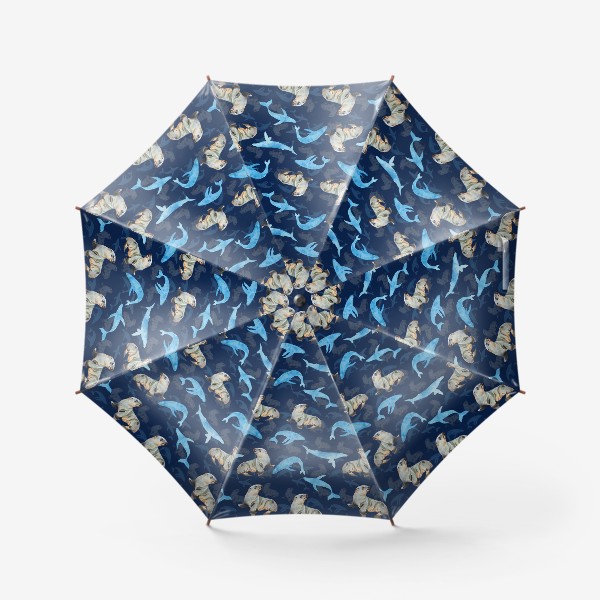 Зонт «морские животные»