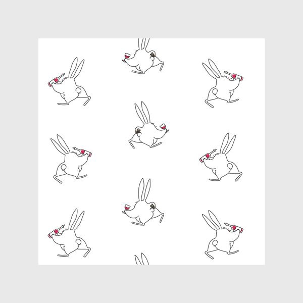Скатерть «Кролики и вино»