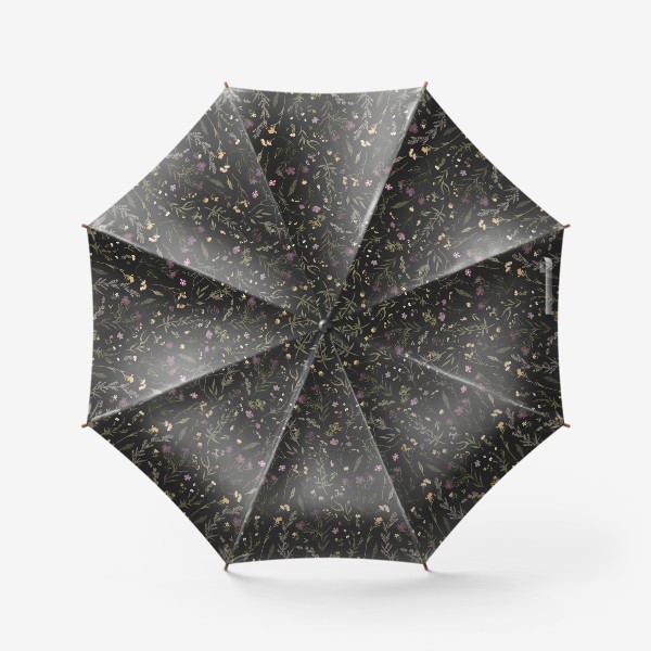 Зонт «Полевой на темном фоне»