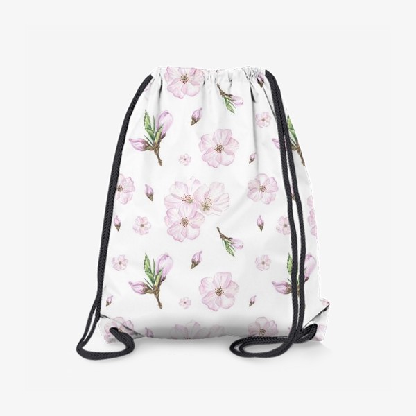 Рюкзак «Цветы вишни на белом фоне»