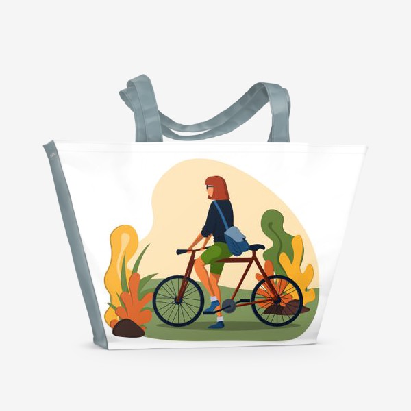 Пляжная сумка «Велосипед»