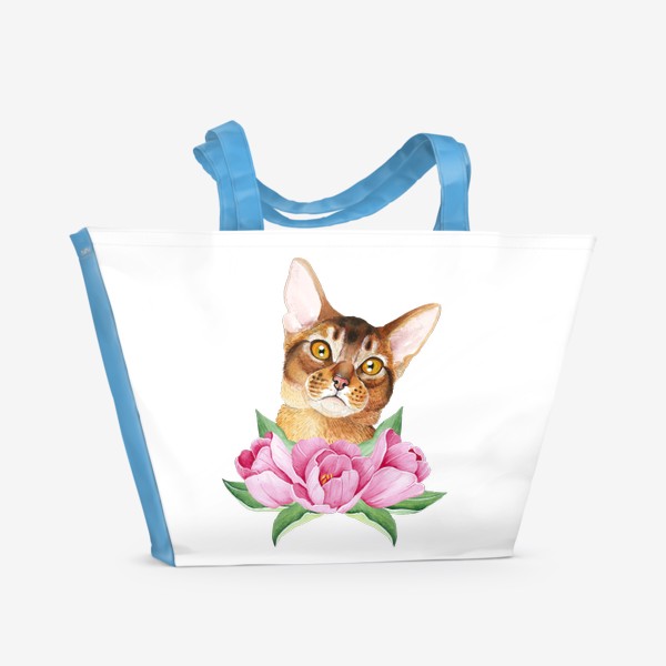 Пляжная сумка «Абиссинская кошка»