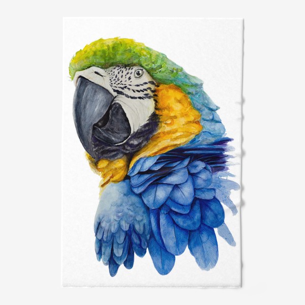 Полотенце «Синий ара попугай»