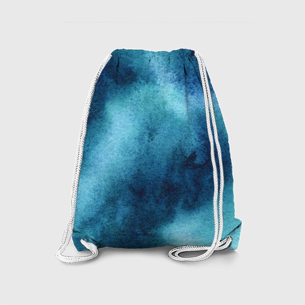 Рюкзак «фон абстракция, синий, бирюзовый»