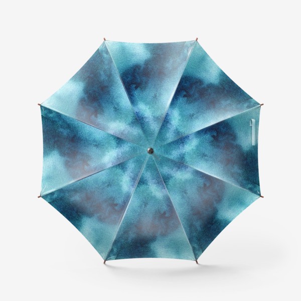 Зонт «фон абстракция, синий, бирюзовый»
