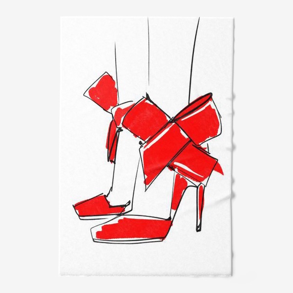Полотенце «Красные туфли»