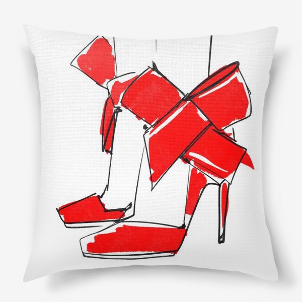 Подушка «Красные туфли»