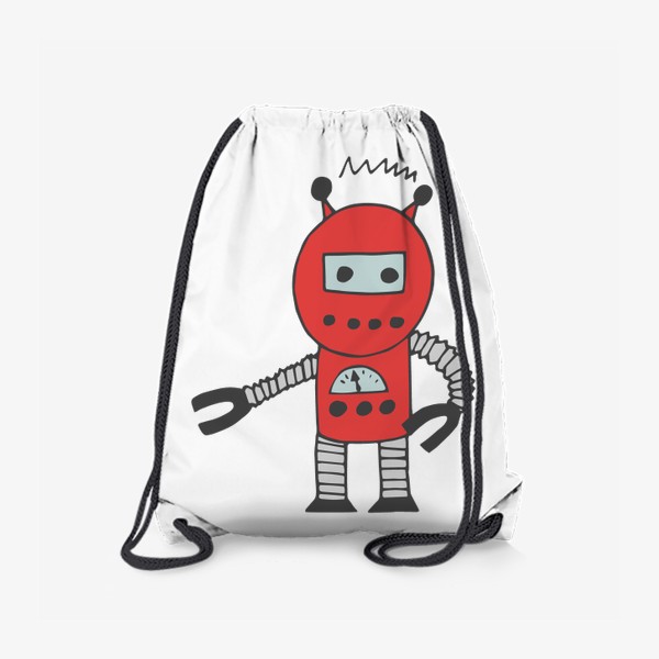 Рюкзак «робот красный»