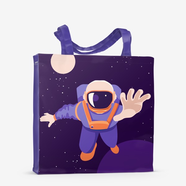 Сумка-шоппер «Космонавт в космосе. »
