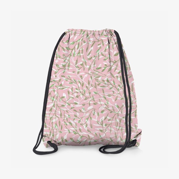 Рюкзак «весенние веточки на розовом»