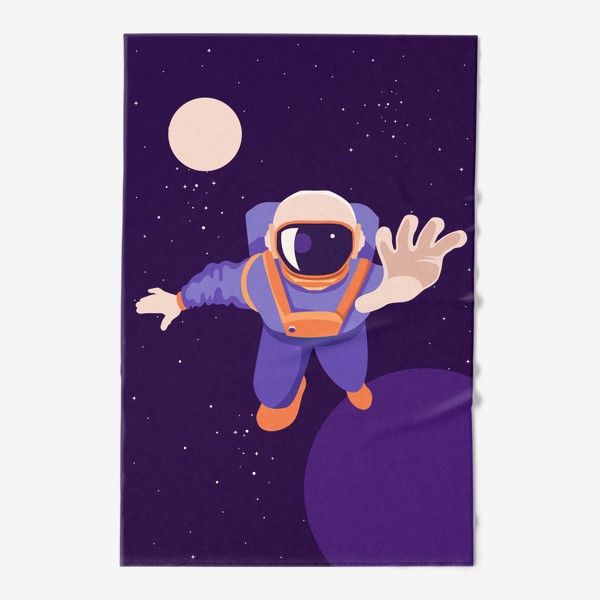 Полотенце «Космонавт в космосе. »