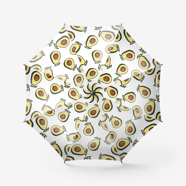 Зонт «Авокадо паттерн, бесшовный детский милый принт»