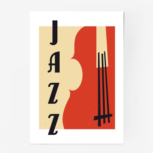 Постер «Джаз, джазовые инструменты. Ретро»