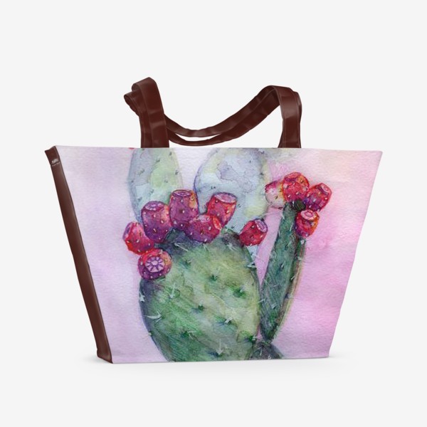 Пляжная сумка «Опунция кактус»