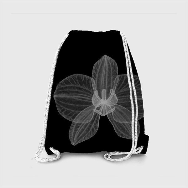 Рюкзак «Орхидея на черном»