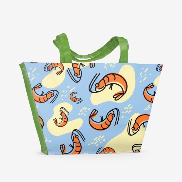 Пляжная сумка «Веселые креветки»