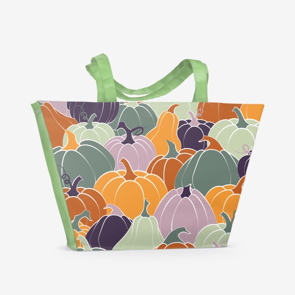 Пляжная сумка «Разноцветные тыквы»