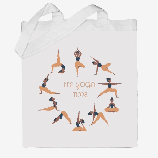 Сумка хб «It's yoga time  / Время йоги»
