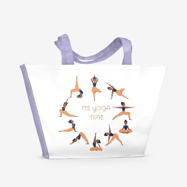Пляжная сумка «It's yoga time  / Время йоги»