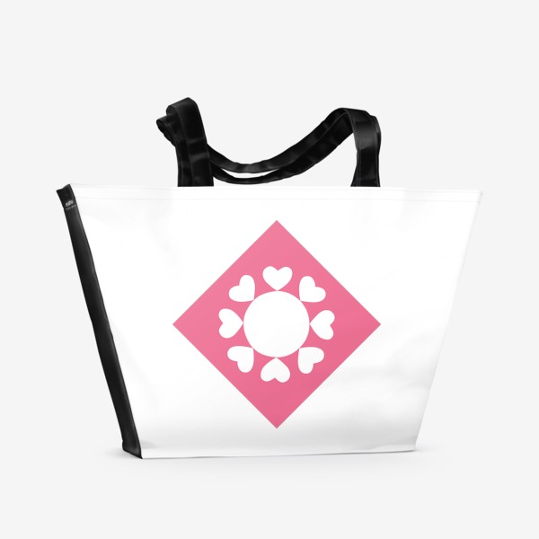 Пляжная сумка «Нежное солнышко (розовый цвет)»