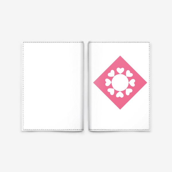 Обложка для паспорта «Нежное солнышко (розовый цвет)»