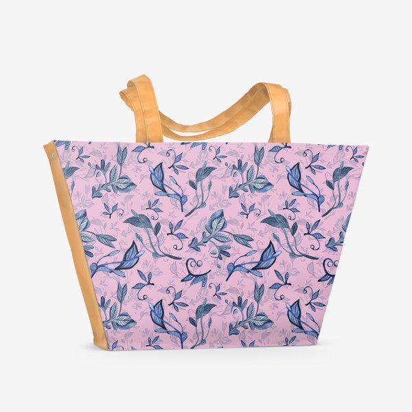 Пляжная сумка «ботанический узор»