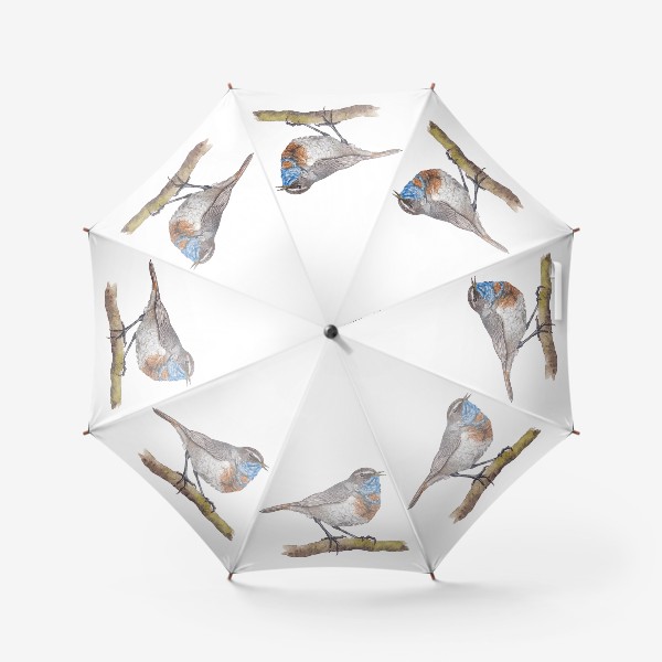 Зонт «Птицы. Варакушка»