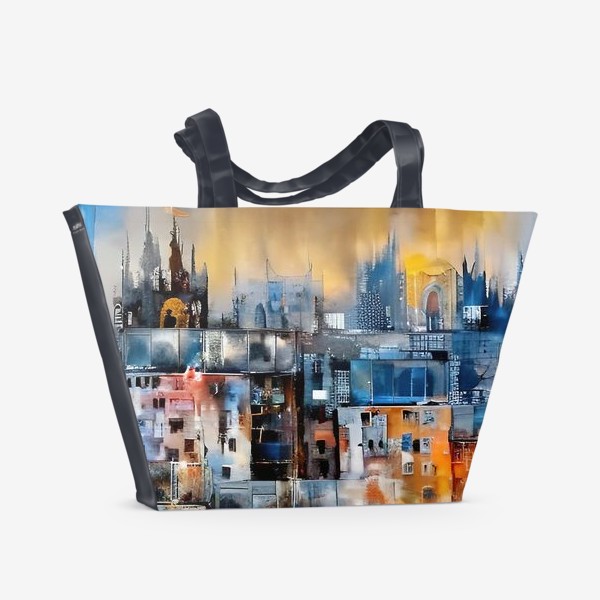 Пляжная сумка «Городской вид»