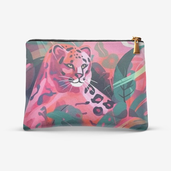Косметичка « Розовый леопард»
