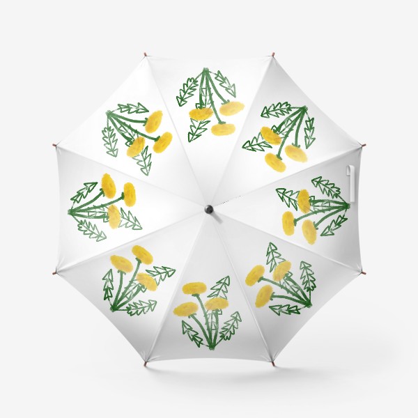 Зонт «Одуванчики в стиле детского рисунка»