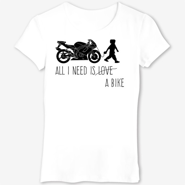 Футболка «Мотоцикл и любовь»