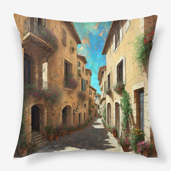 Подушка «Улица в Провансе»