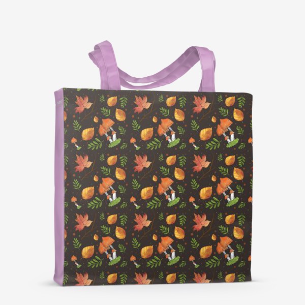 Сумка-шоппер «Осенние листья мелкие»