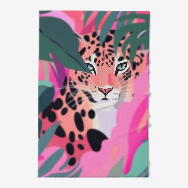 Полотенце «Скрытый взгляд: глаза леопарда»