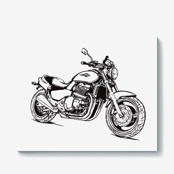 Холст «Мотоцикл honda»
