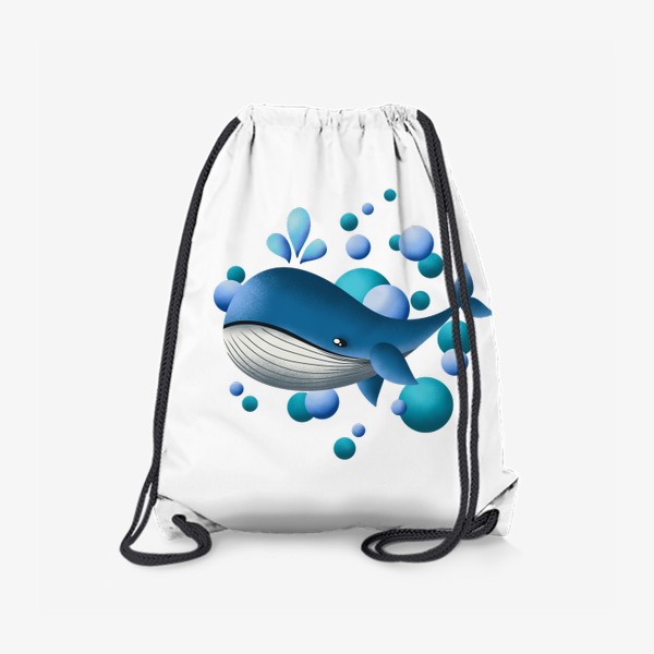 Рюкзак «Кит в пузырьках»