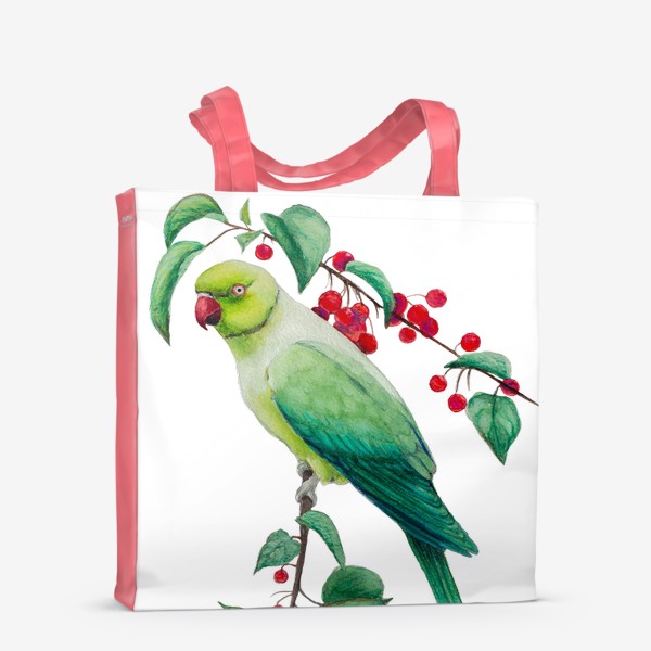 Сумка-шоппер «Зеленый попугай»